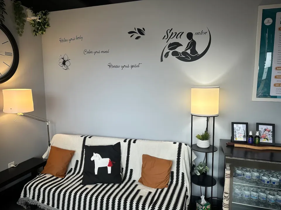 Waiting area at Miracle Hands Massage & Spa in Centreville, VA