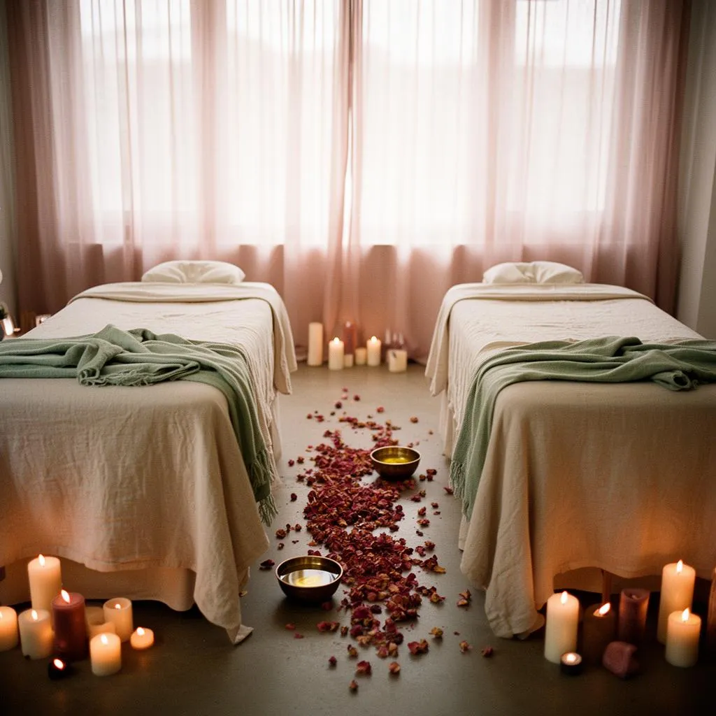 Side-by-side couples massage in Centreville, VA